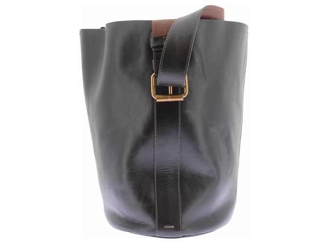 Soeur Bolso "Saudade" de cuero negro - vista 4