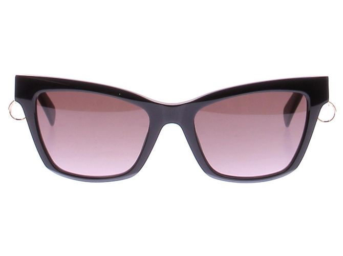 Óculos de sol pretos Zadig & Voltaire com detalhes dourados - vista 2