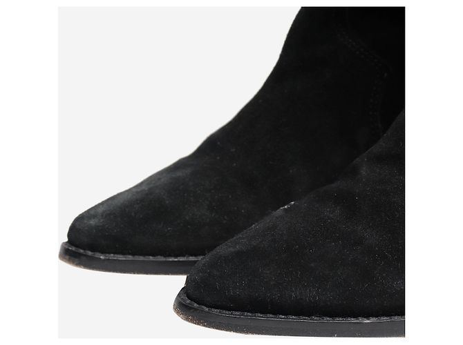Isabel Marant Botas altas de ante negro estilo western - talla EU 37 (UK 4) - vista 4