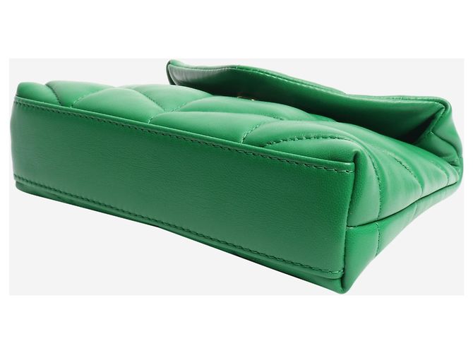 Saint Laurent Clutch trapuntato Loulou verde - vista 4