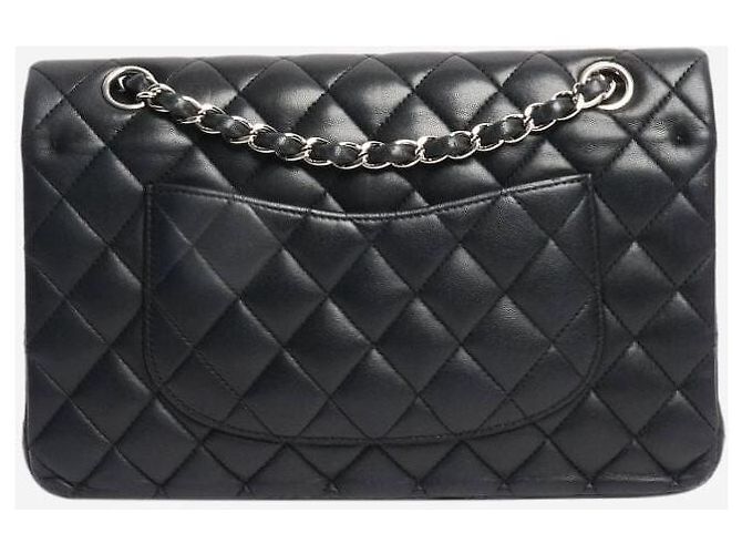 Chanel Borsa Classic Double Flap media in pelle di agnello nera 2010 - vista 2