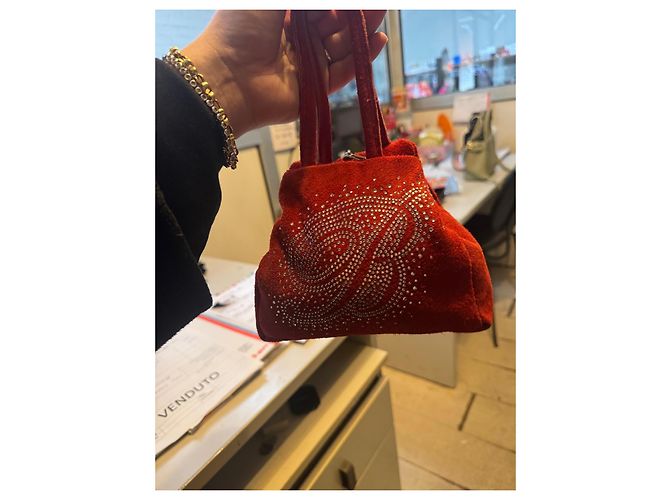 Autre Marque Bolsa de mão Miss Blumarine vermelha com strass Vermelho - vista 10
