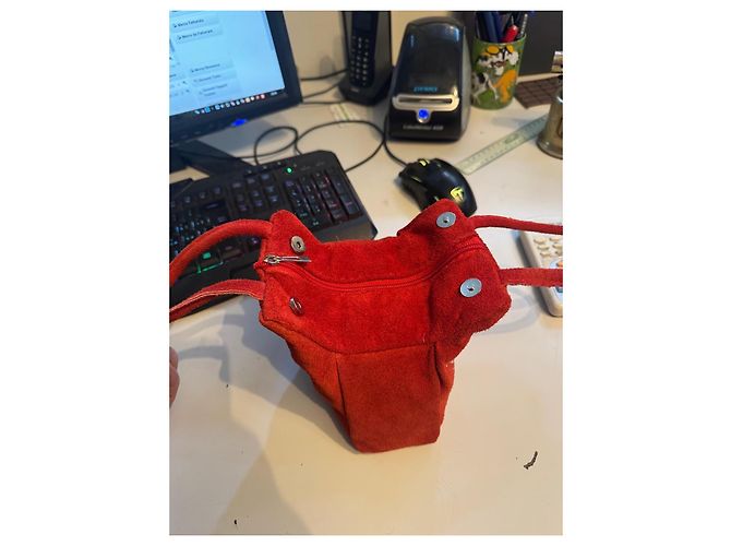 Autre Marque Bolsa de mão Miss Blumarine vermelha com strass Vermelho - vista 7