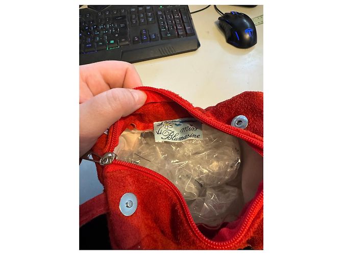 Autre Marque Bolsa de mão Miss Blumarine vermelha com strass Vermelho - vista 8