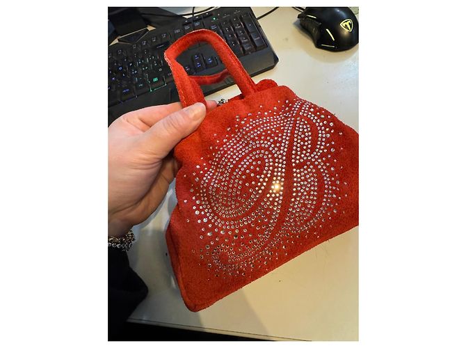 Autre Marque Bolsa de mão Miss Blumarine vermelha com strass Vermelho - vista 9