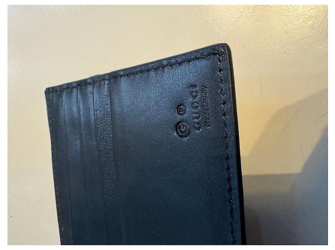 Gucci black leather wallet - view 4