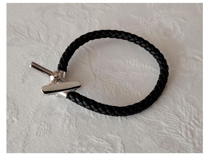 BRACELETE HERMÈS "ÉTIÈRE H". Preto - vista 4