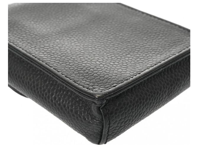Chanel Black Grained Calfskin Cigarette Case - view 7