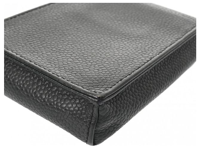 Chanel Black Grained Calfskin Cigarette Case - view 8