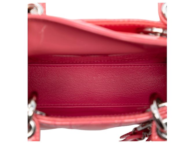 Dior Rosa Micro Patent Cannage Lady Dior - vista 4