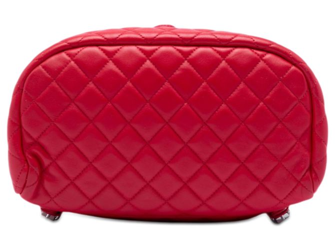 Chanel Red Medium Lambskin Urban Spirit Backpack - view 3