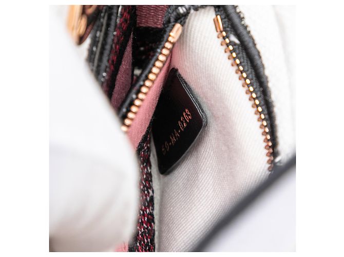 Dior Mini Florilegio Lady D Lite en lienzo bordado blanco - vista 6