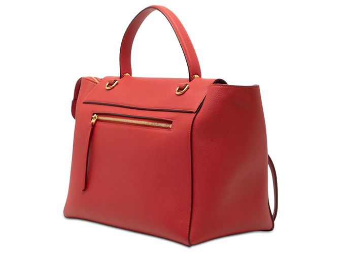 Belt Bag Céline Borsa a tracolla mini in pelle rossa Celine Rosso - vista 2