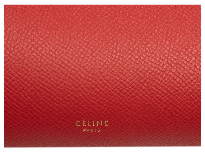 Belt Bag Céline Borsa a tracolla mini in pelle rossa Celine Rosso - vista 5