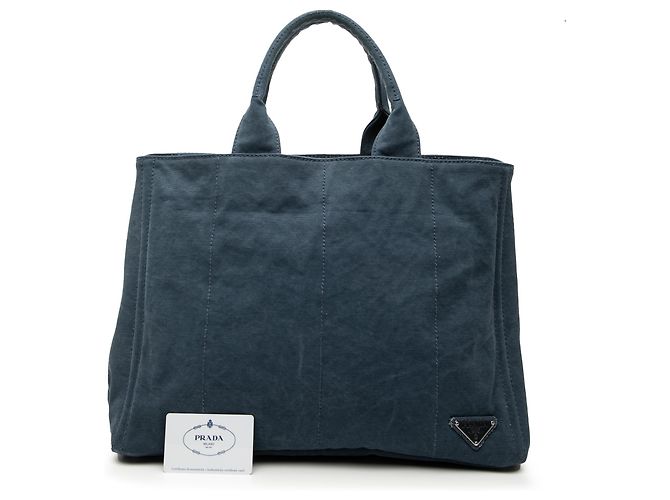 Tote Prada Blaue Denim-Tasche - Ansicht 8