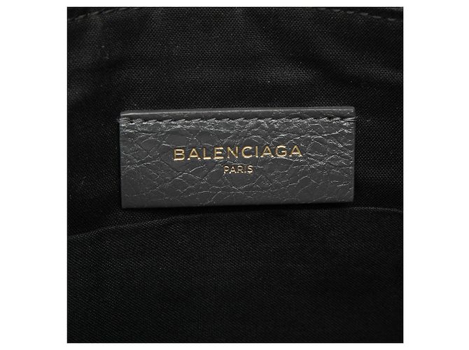 Clutch piatta con zip Motocross classico in agnello grigio Balenciaga - vista 5