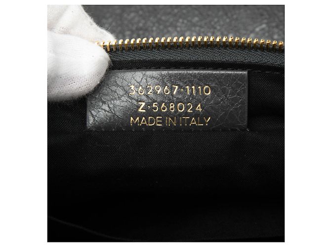Clutch piatta con zip Motocross classico in agnello grigio Balenciaga - vista 6