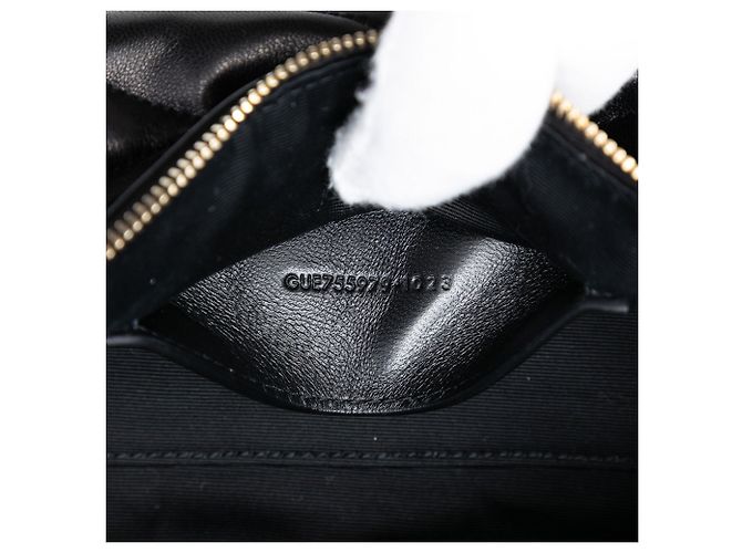 Borsa a spalla Sade Mini in agnello trapuntato nero di Saint Laurent - vista 5