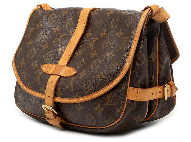 Louis Vuitton Saumur 30 Monogramma Marrone - vista 2