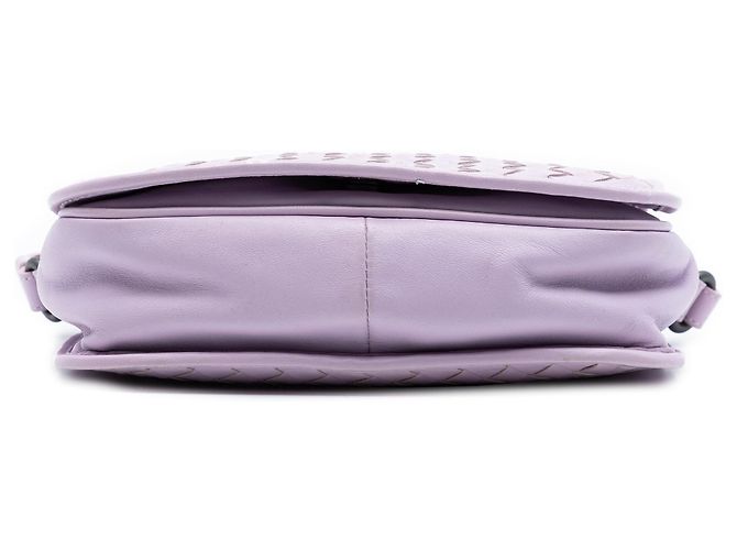 Bottega Veneta Borsa a tracolla in Nappa Viola Intrecciato Porpora - vista 3