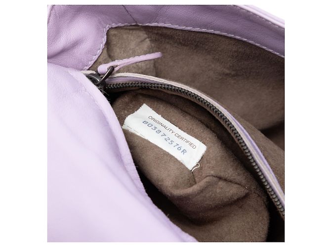 Bottega Veneta Borsa a tracolla in Nappa Viola Intrecciato Porpora - vista 6