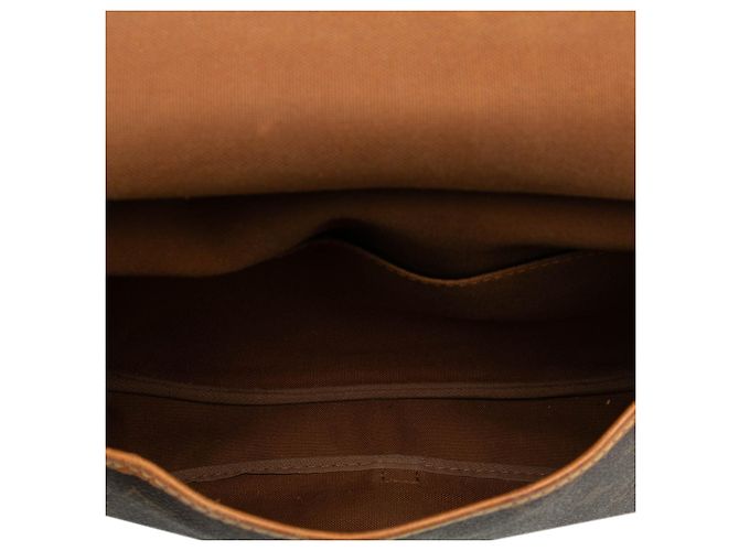 Louis Vuitton Saumur 25 Monogramma Marrone - vista 4