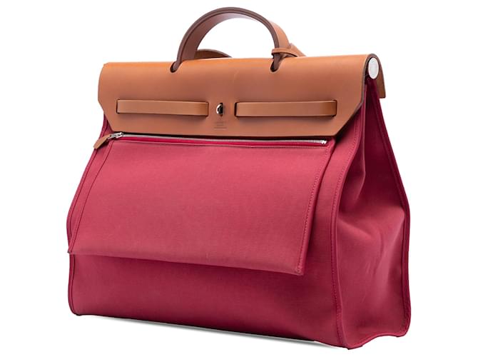 Hermès Borsa Herbag Zip 39 Rossa Rosso - vista 2