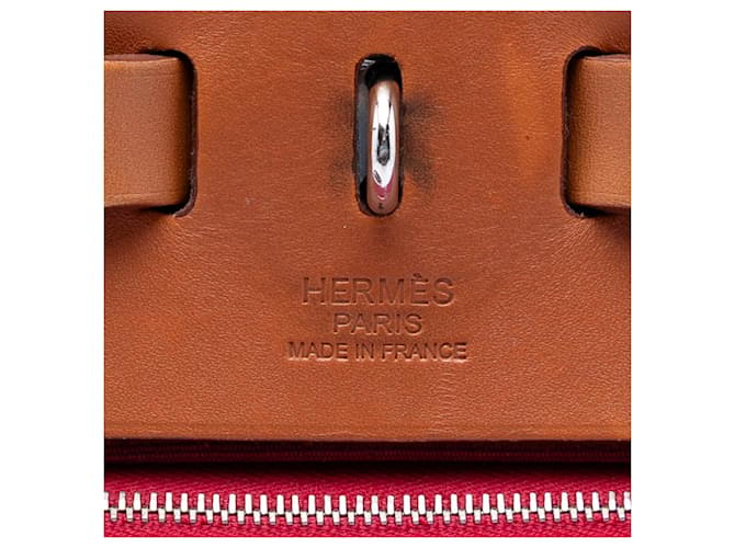 Hermès Borsa Herbag Zip 39 Rossa Rosso - vista 5