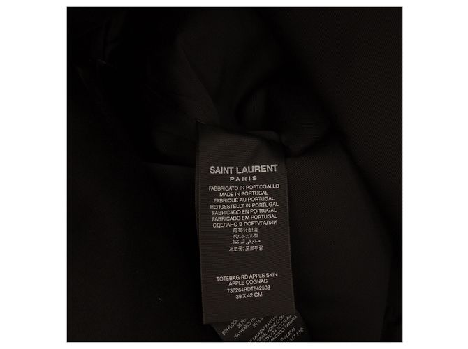 Saint Laurent Braune Vegane Leder Rive Droite Tasche Kamel - Ansicht 5