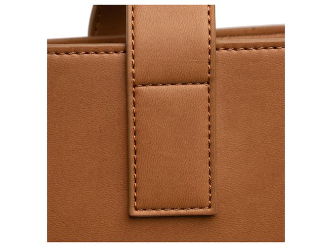 Saint Laurent Braune Vegane Leder Rive Droite Tasche Kamel - Ansicht 6