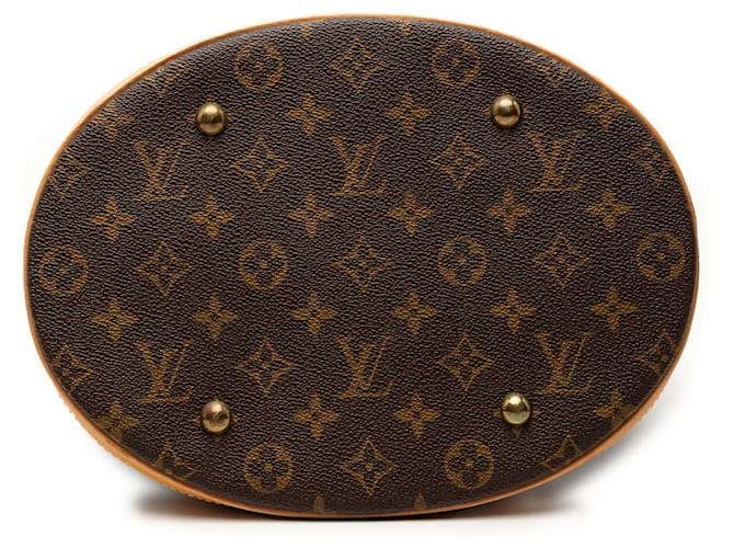 Bucket Secchiello GM Monogramma Marrone Louis Vuitton - vista 3
