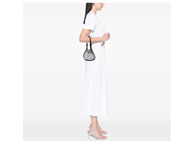 Borsa a secchiello in rete e pelle nera Prada Nero - vista 6