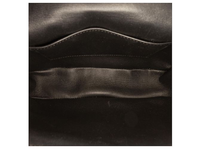 Céline Borsa a spalla in pelle di capra matelassé nera monocromatica Celine con catena Nero - vista 4