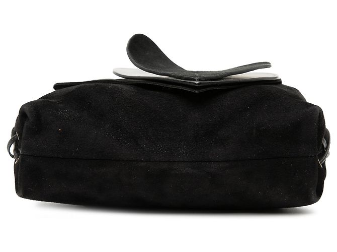 Borsa a tracolla in suede nero a forma di cuore Gucci - vista 3