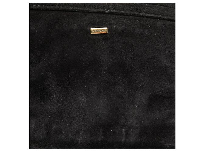 Borsa a tracolla in suede nero a forma di cuore Gucci - vista 8