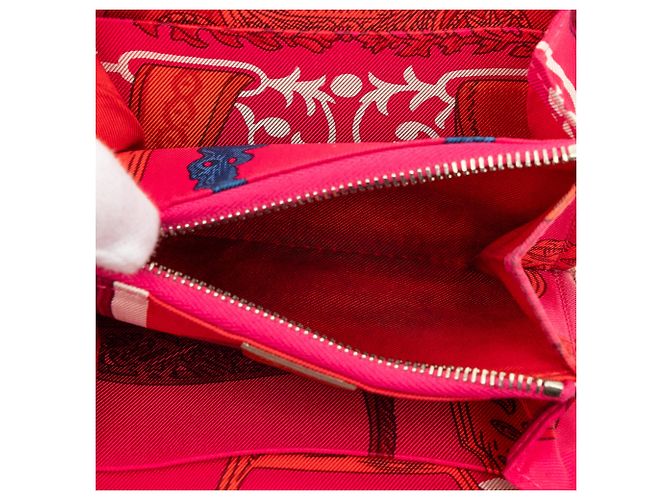 Silk In Billetera compacta de seda Epsom marrón Hermès Castaño - vista 4