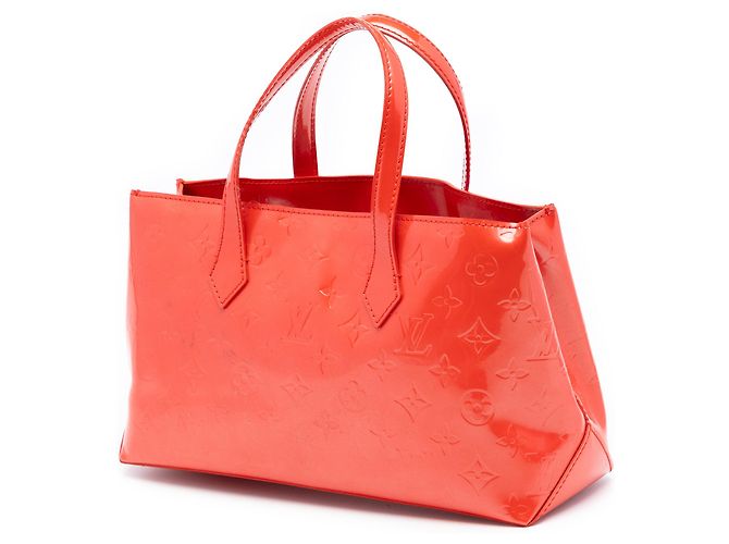Louis Vuitton Arancione Monogram Vernis Wilshire PM - vista 2