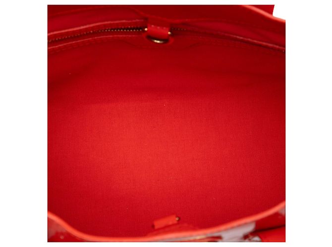 Louis Vuitton Arancione Monogram Vernis Wilshire PM - vista 4