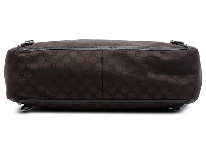Gucci Braune GG Nylon Abbey D Ring Tote Dunkelbraun - Ansicht 3