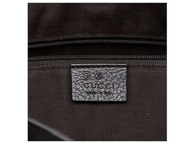 Gucci Braune GG Nylon Abbey D Ring Tote Dunkelbraun - Ansicht 5