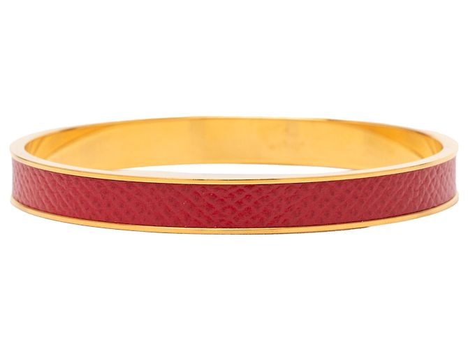 Kelly Bracciale Bangle Cadena Lock in Epsom placcato oro rosso Hermès - vista 3