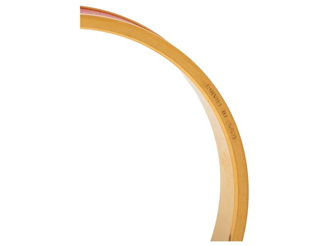 Kelly Bracciale Bangle Cadena Lock in Epsom placcato oro rosso Hermès - vista 6
