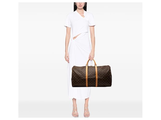 Louis Vuitton Keepall 60 Monogram Marrone - vista 7