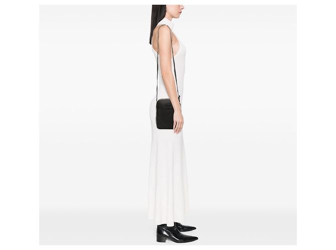 Borsa a tracolla Gucci in tela GG nera Nero - vista 7