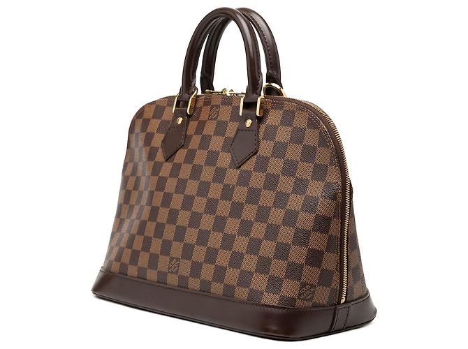 Louis Vuitton Alma PM Damier Ebene Marrone - vista 2