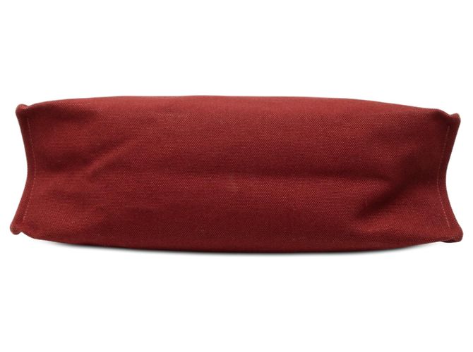 Hermès Rote Toile Etriviere Elan Tasche Bordeaux - Ansicht 3