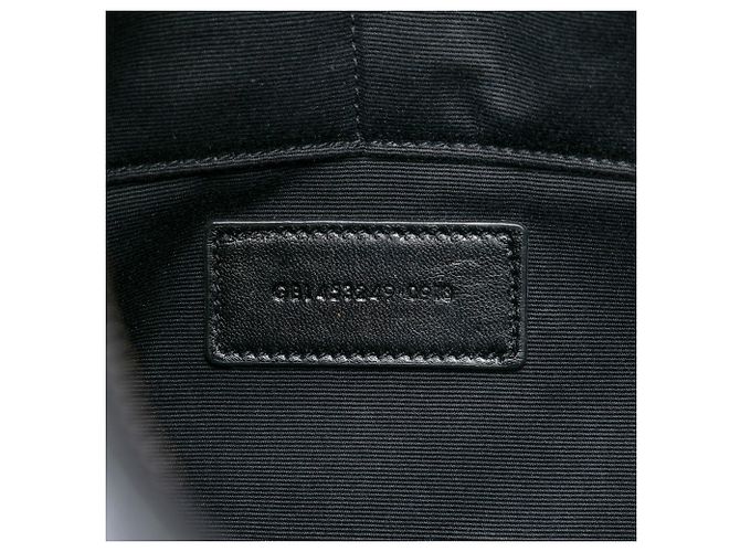 Portadocumenti Monogram in pelle nera con stampa coccodrillo Saint Laurent Nero - vista 6