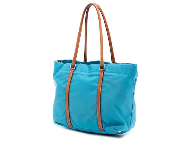 Prada Blaue Tessuto Tote Hellblau - Ansicht 2