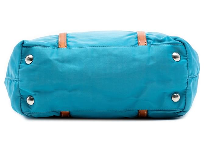 Prada Blaue Tessuto Tote Hellblau - Ansicht 3