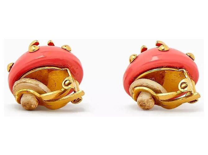 Chanel Vintage Nieten Clip-On Ohrringe Pink - Ansicht 3